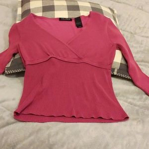Purple-Pink Long Sleeve with Chest Overlap